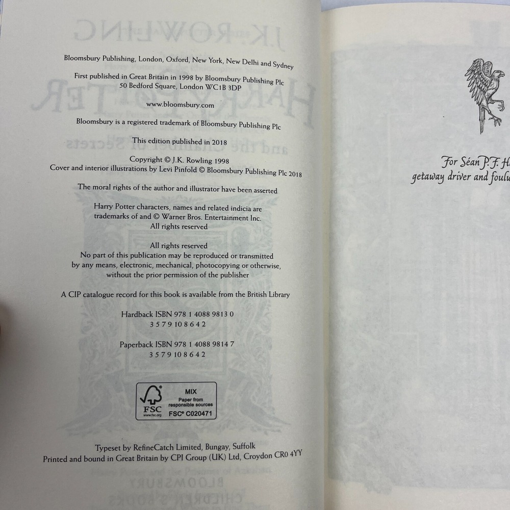 Harry Potter and the Chamber of Secrets Ravenclaw Edition J.K. Rowling READ DESC - Picture 7 of 11